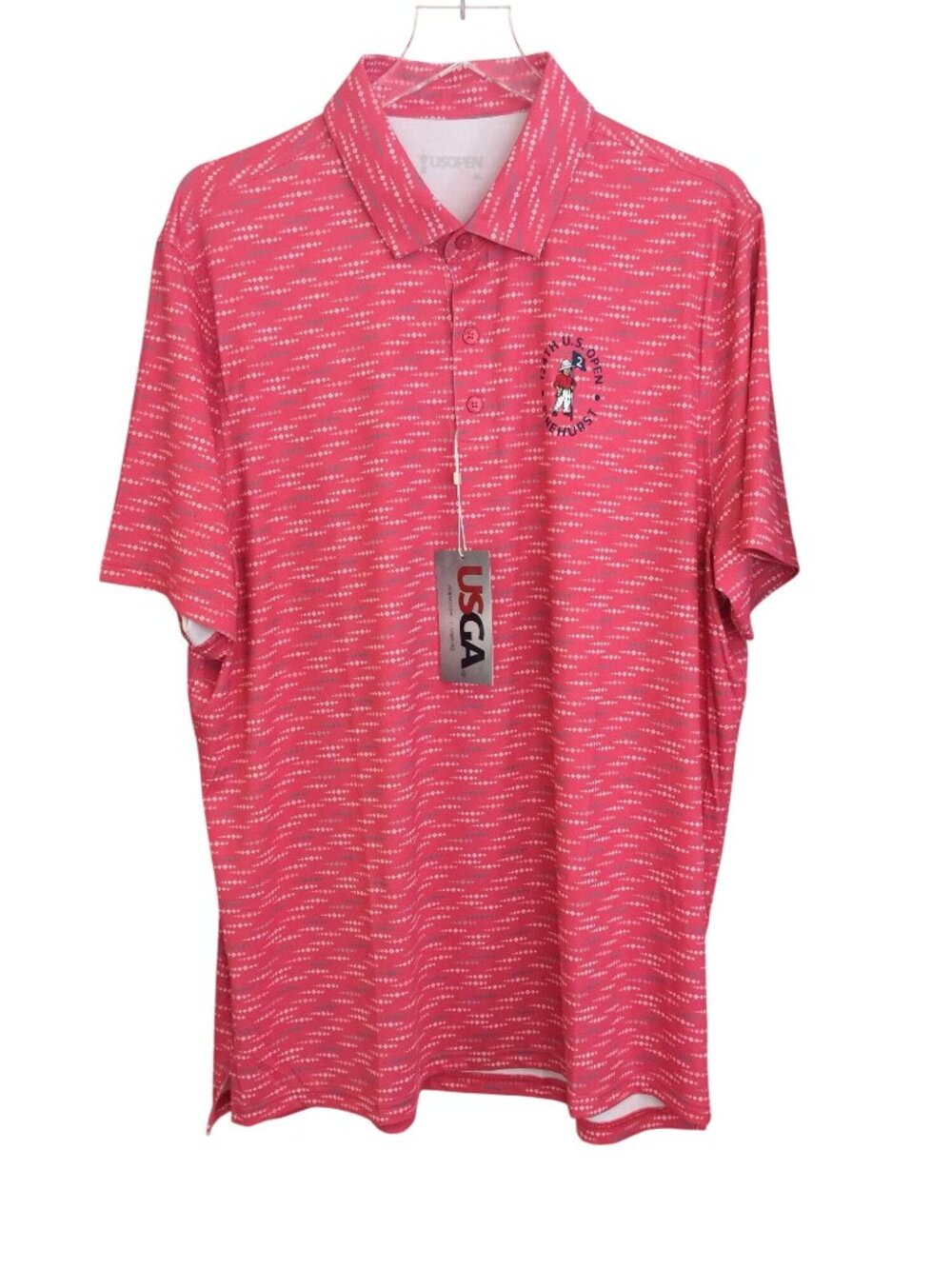 US Open Men's  XL Sunkist Palmetto #US16424 Polo Shirt 124th Pinehurst